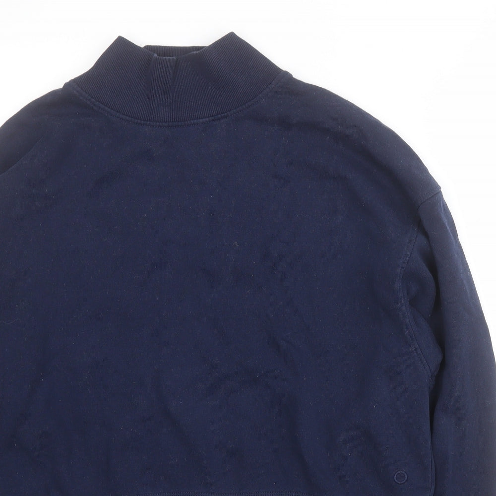 Marks and Spencer Womens Blue  Cotton Pullover Sweatshirt Size 12  Pullover