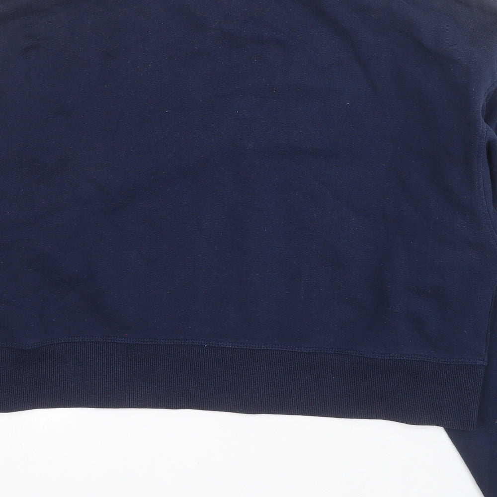 Marks and Spencer Womens Blue  Cotton Pullover Sweatshirt Size 12  Pullover