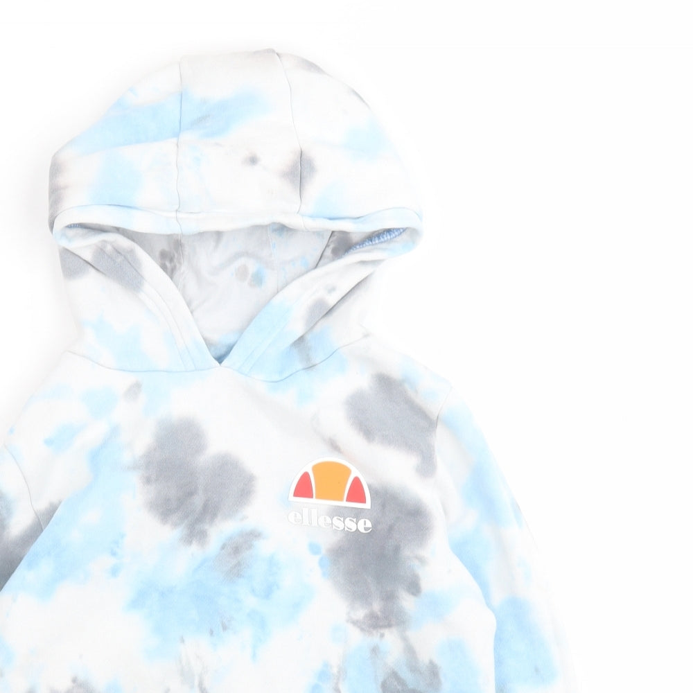 ellesse Boys Blue  Cotton Pullover Hoodie Size 6-7 Years  Pullover