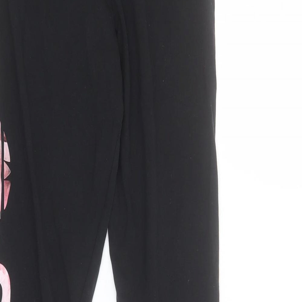 adidas Girls Black  Cotton Jogger Trousers Size 13-14 Years  Regular Pullover - Legging