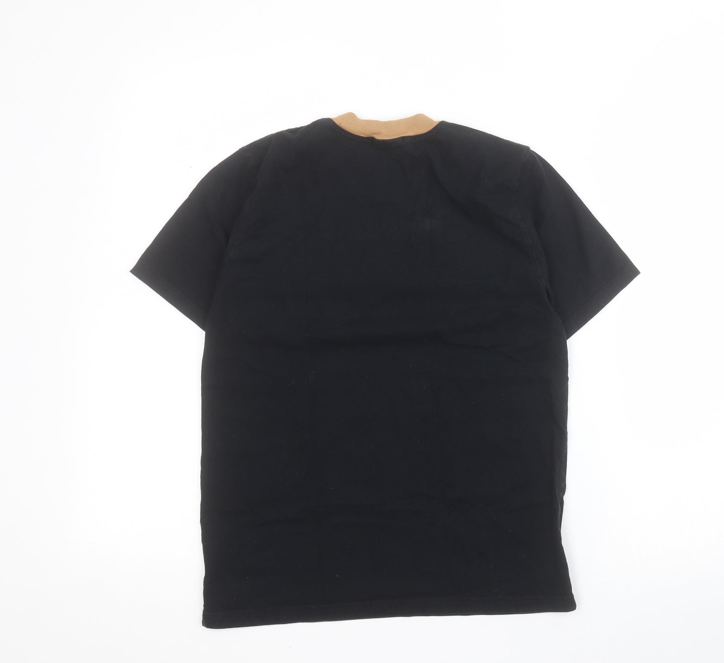 Active World Boys Black  100% Cotton Pullover T-Shirt Size 12 Years Crew Neck Pullover