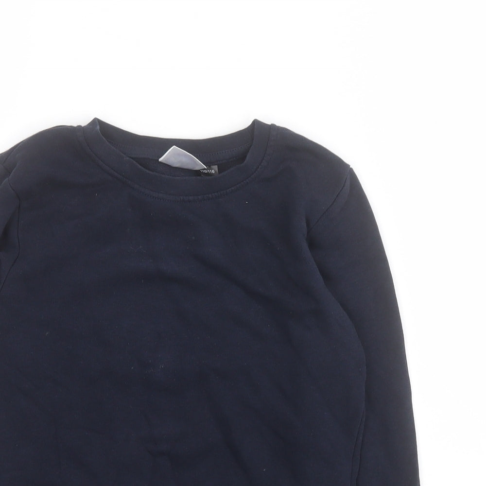Smart Start Boys Blue  Cotton Pullover Sweatshirt Size 5-6 Years  Pullover