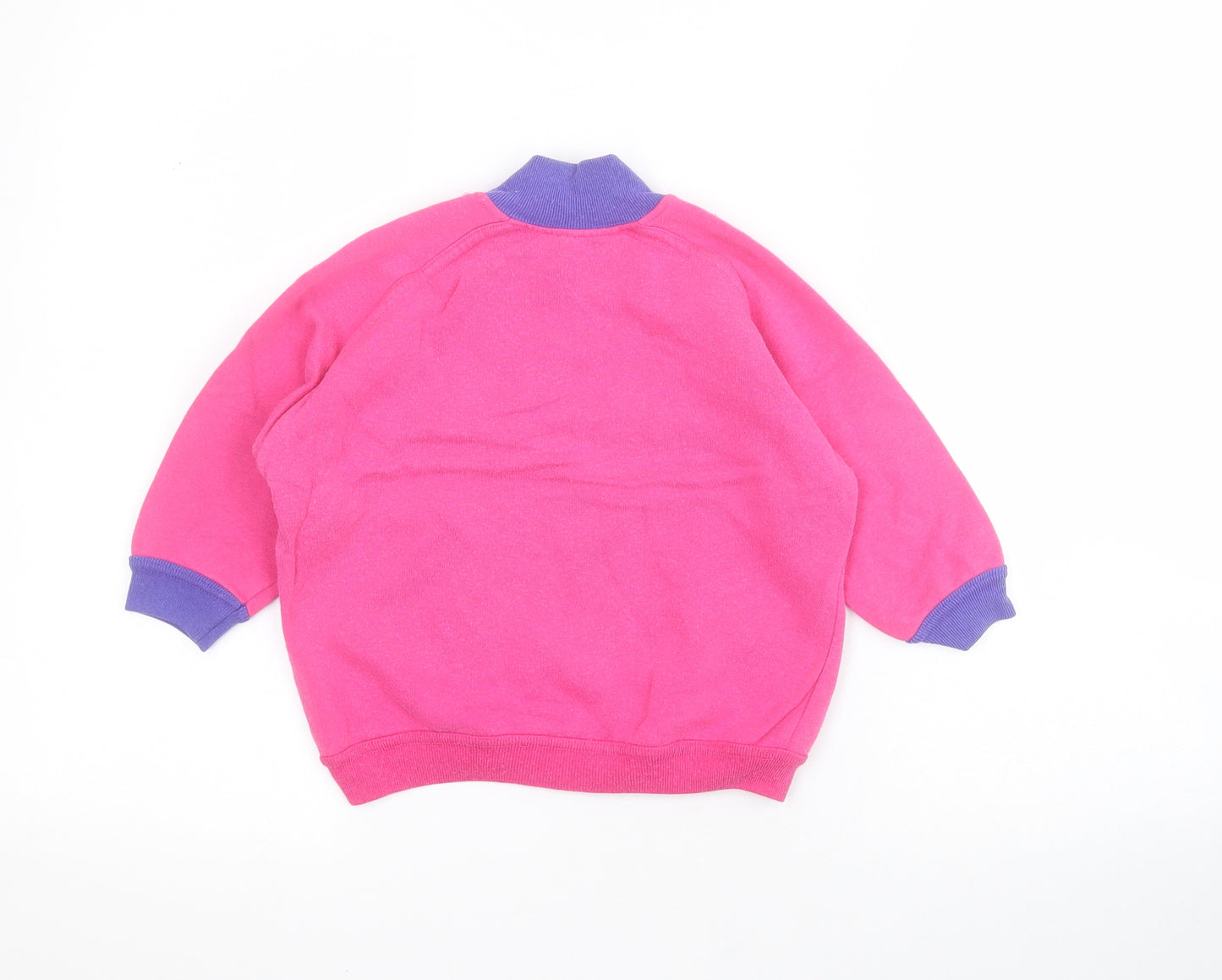 St Bernards Girls Pink  Cotton Pullover Hoodie Size 3-4 Years  Pullover