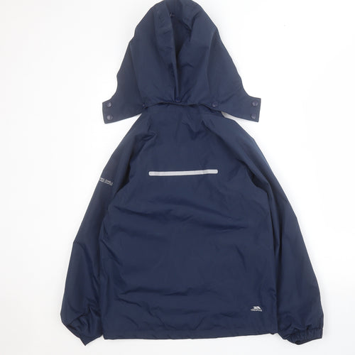 Trespass Boys Blue   Rain Coat Coat Size 9-10 Years  Zip