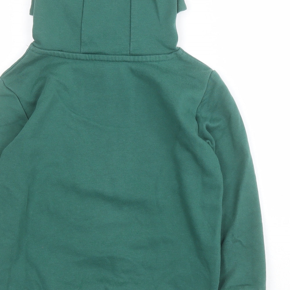 Dunnes Boys Green  Cotton Pullover Hoodie Size 6-7 Years  Pullover