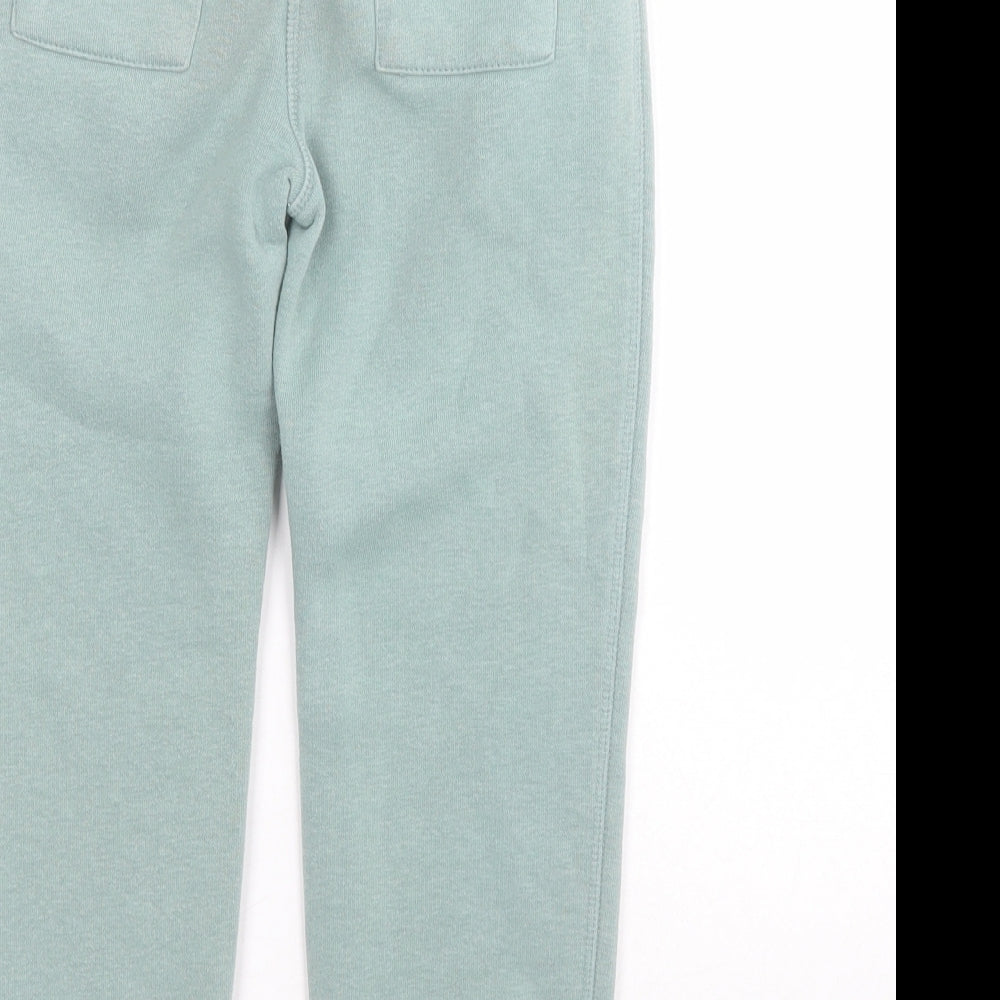 Dunnes Boys Green  Cotton Jogger Trousers Size 5-6 Years  Regular Drawstring