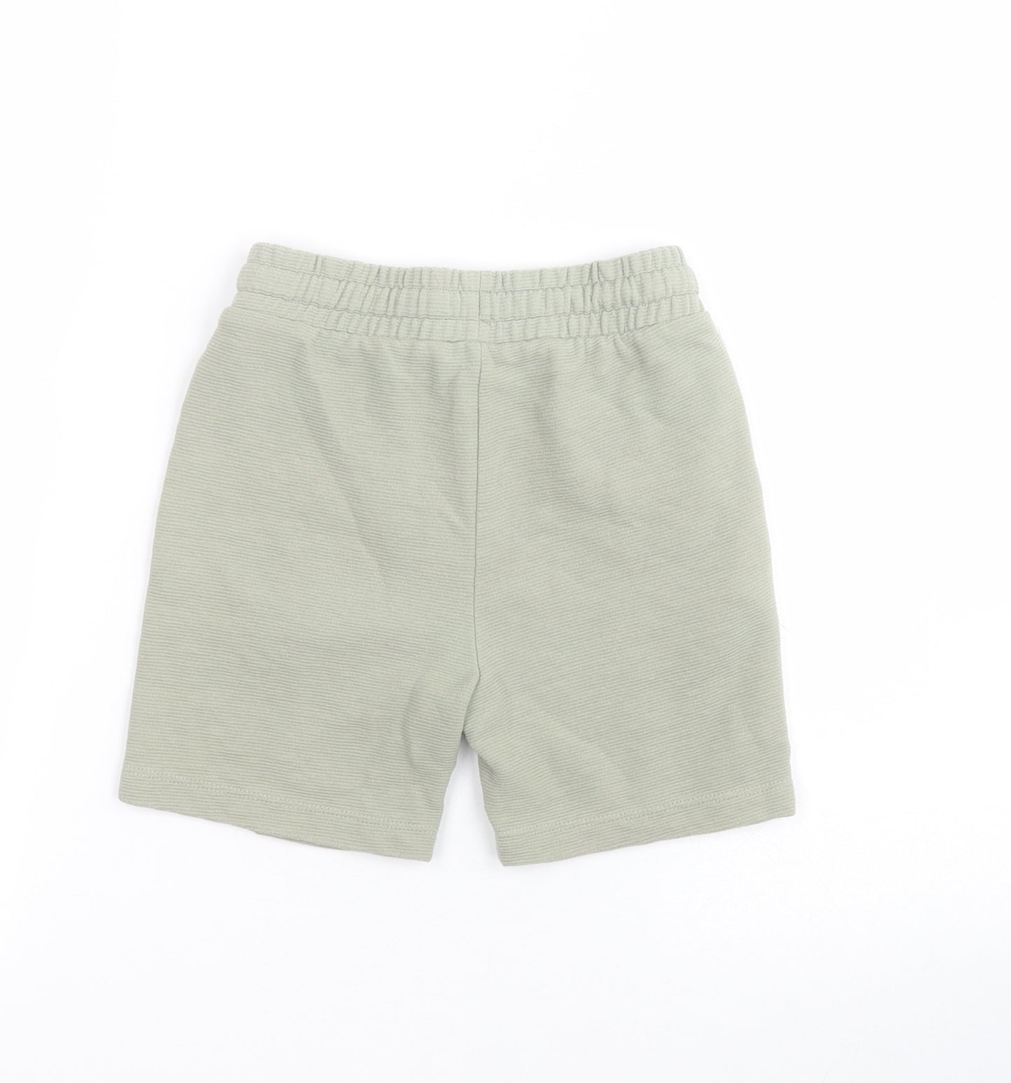 Matalan Boys Green  Cotton Sweat Shorts Size 5 Years  Regular Drawstring