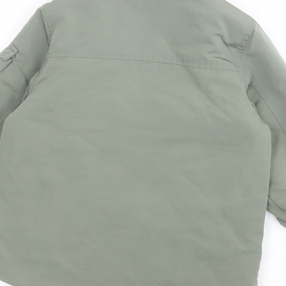 NEXT Boys Green   Pea Coat Coat Size 3-4 Years  Zip