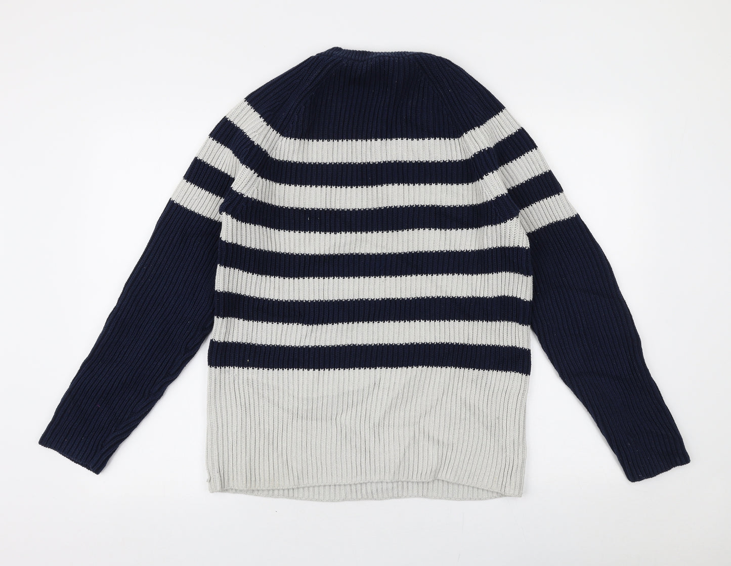 Joseph Mens Multicoloured Round Neck Striped Polyester Pullover Jumper Size XL