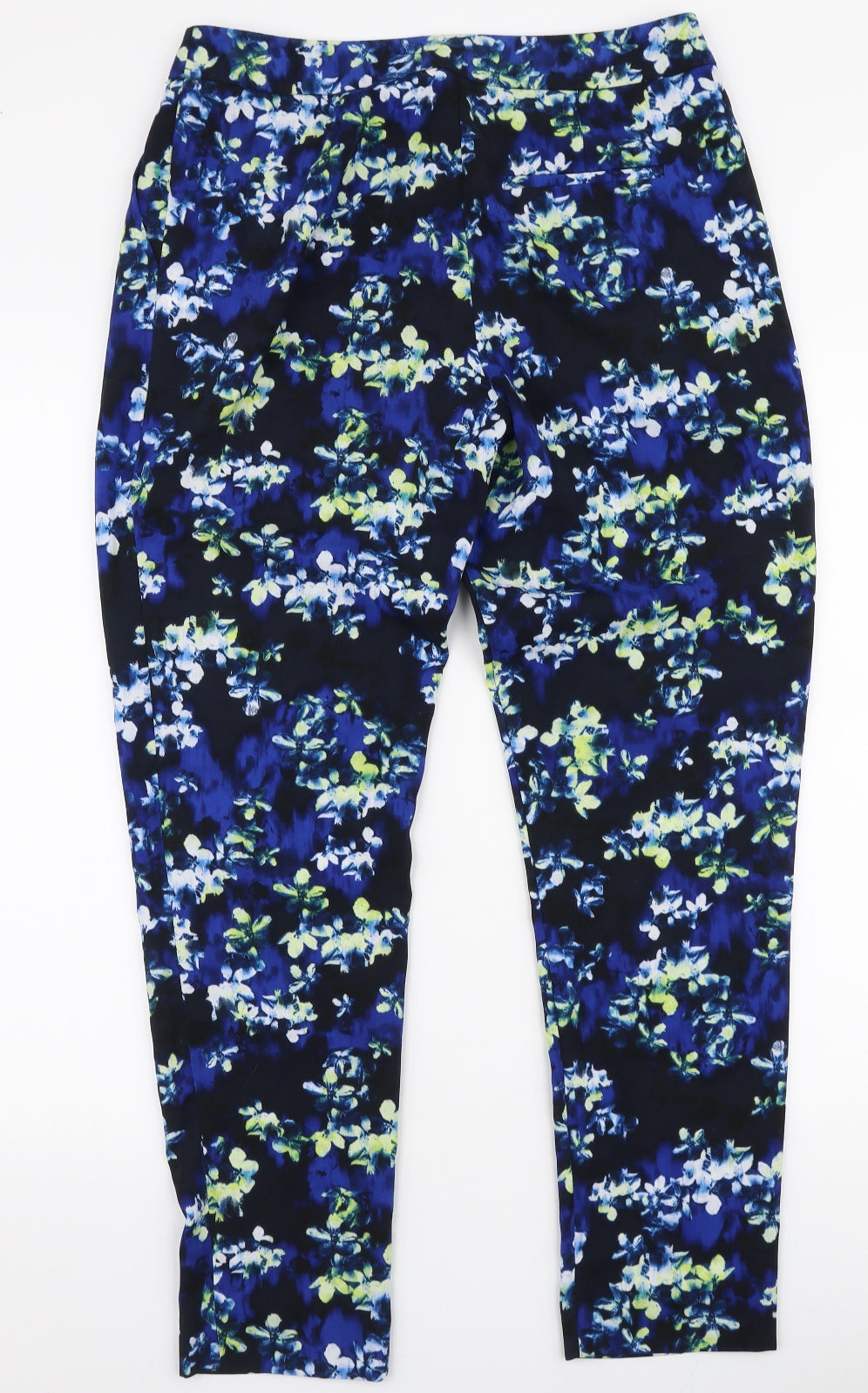 Warehouse Womens Multicoloured Floral Polyester Dress Pants Trousers Size 10 L29 in Regular Zip