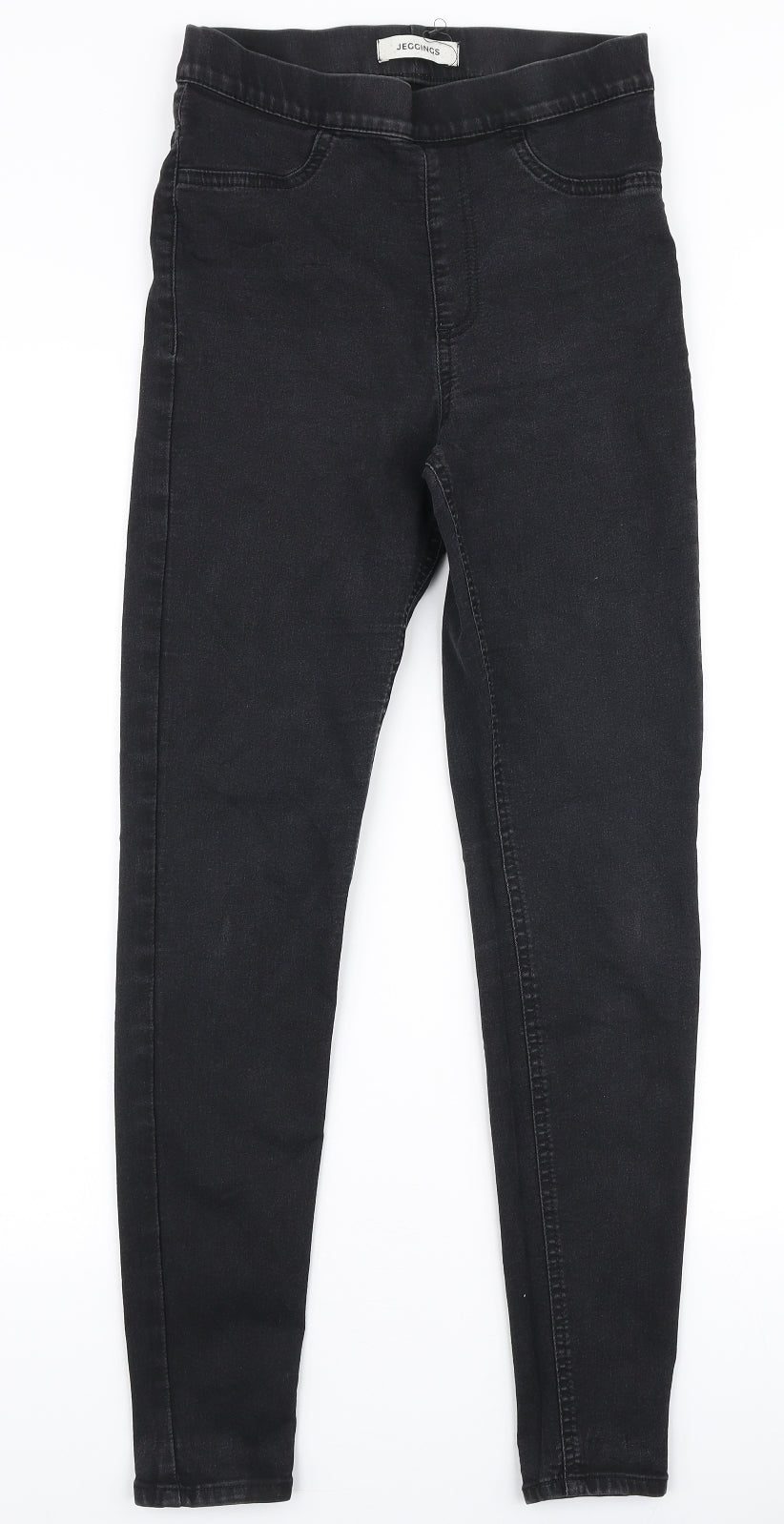 Marks and Spencer Womens Black  Cotton Jegging Jeans Size 8 L28 in Slim