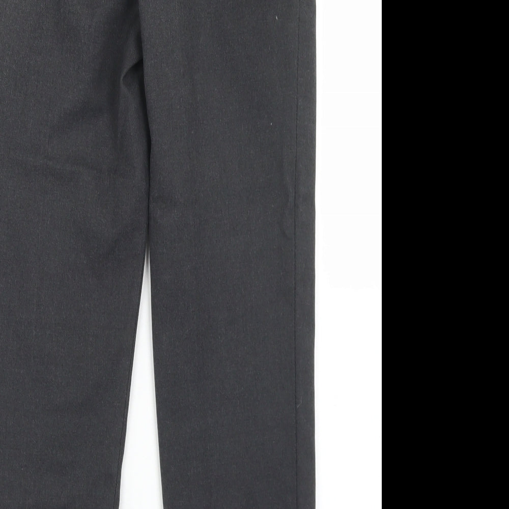 1880 Boys Grey  Polyester Dress Pants Trousers Size 13 Years  Regular Hook & Eye - School Wear