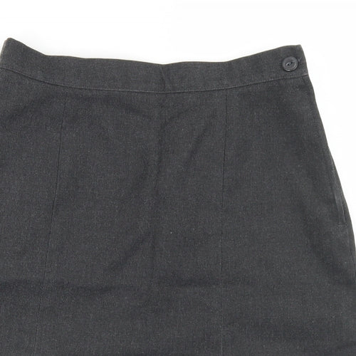 Whites Girls Grey  Polyester Paperbag Shorts Size 15 Years  Regular Buckle - school wear