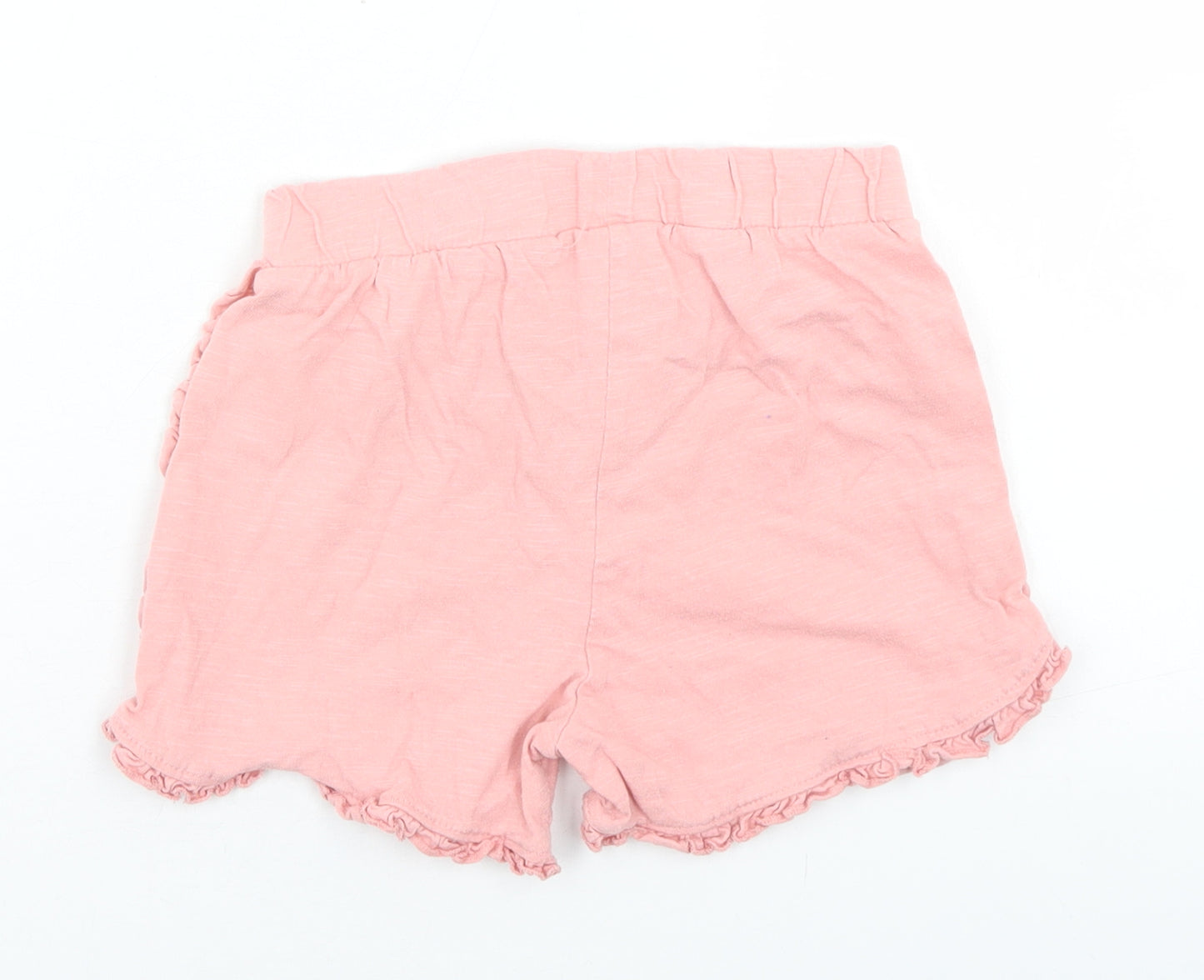 F&F Girls Pink  Cotton Sweat Shorts Size 6-7 Years  Regular