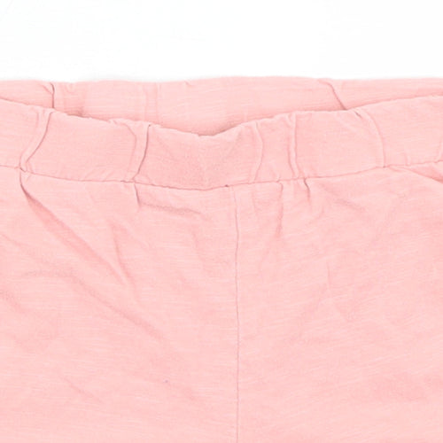 F&F Girls Pink  Cotton Sweat Shorts Size 6-7 Years  Regular