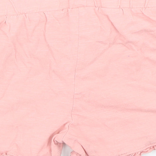 F&F Girls Pink  Cotton Sweat Shorts Size 6-7 Years  Regular