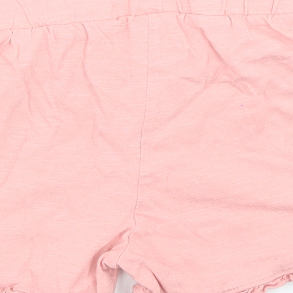 F&F Girls Pink  Cotton Sweat Shorts Size 6-7 Years  Regular