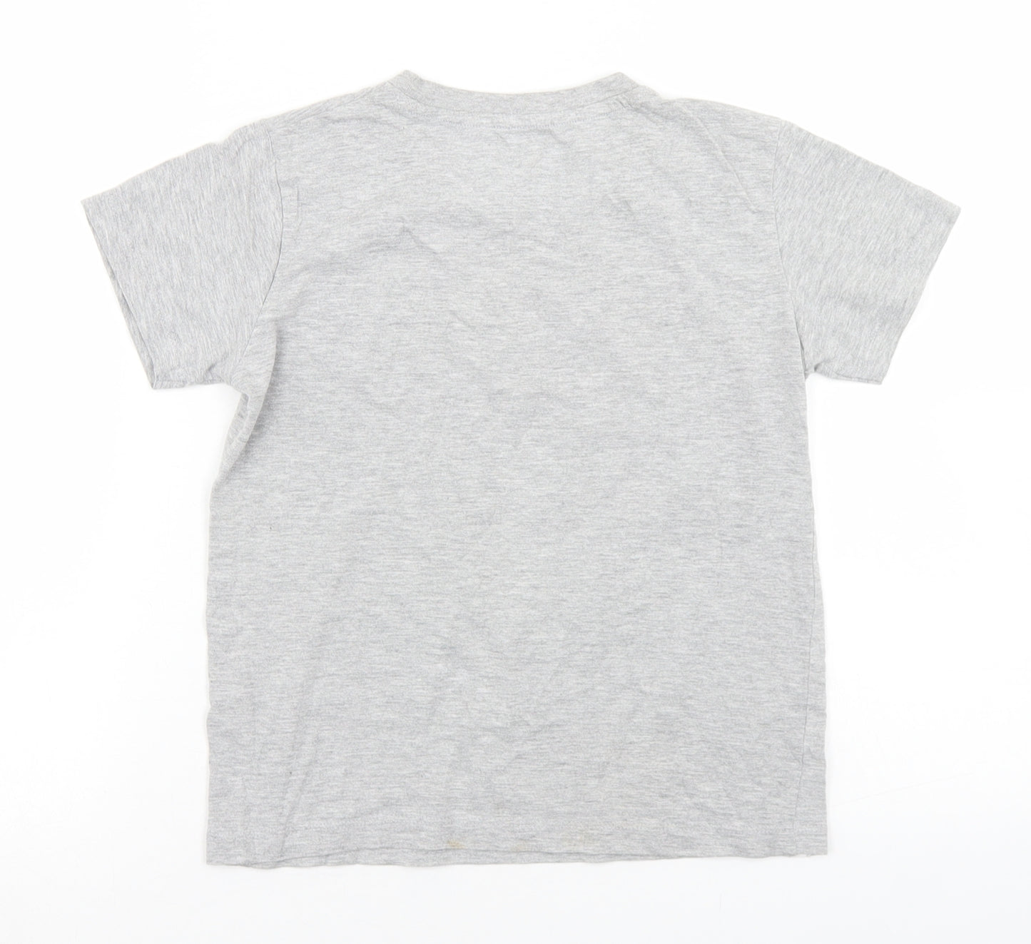 LEGO Boys Grey  Cotton Basic T-Shirt Size 7 Years Crew Neck