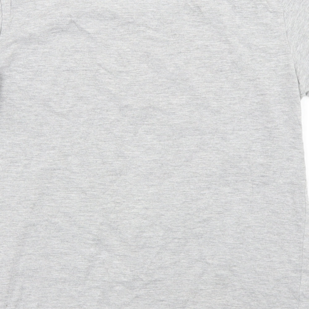 LEGO Boys Grey  Cotton Basic T-Shirt Size 7 Years Crew Neck