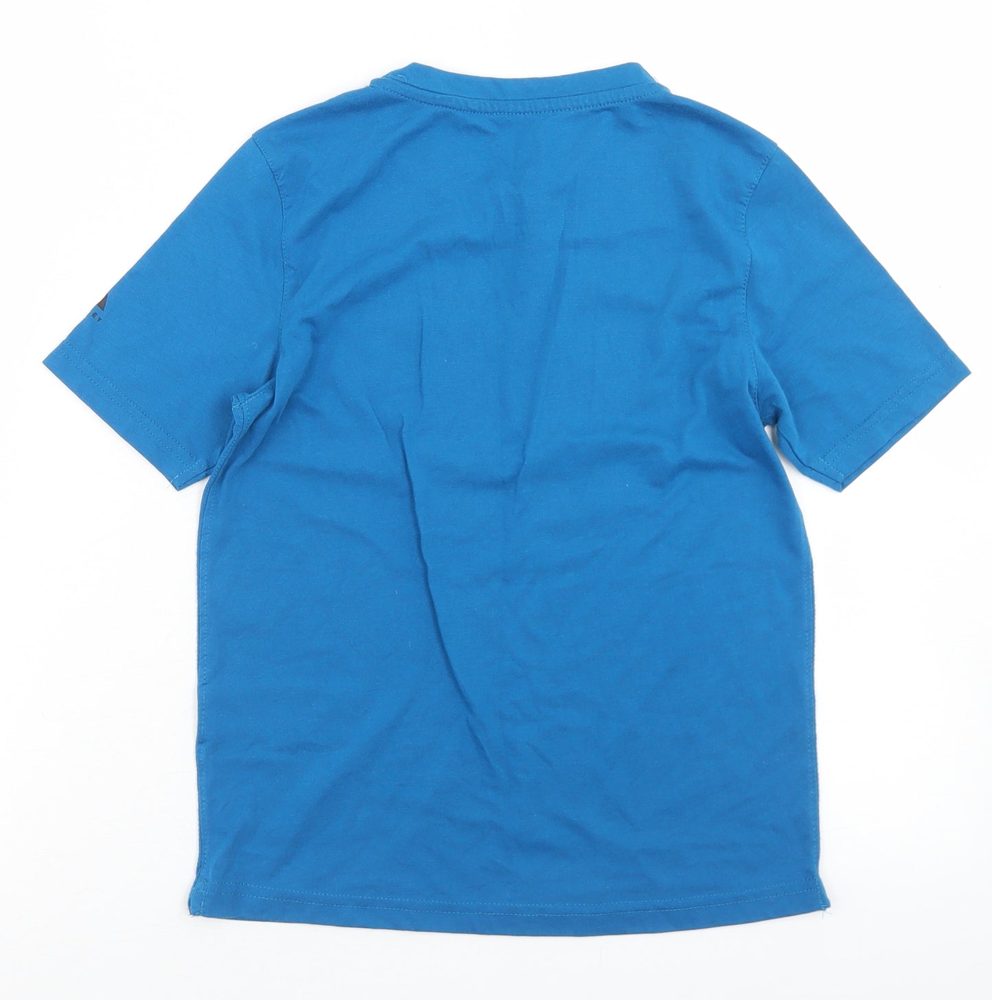 McKINLEY Boys Blue  Polyester Basic T-Shirt Size 10 Years Crew Neck  - Escape to Nature