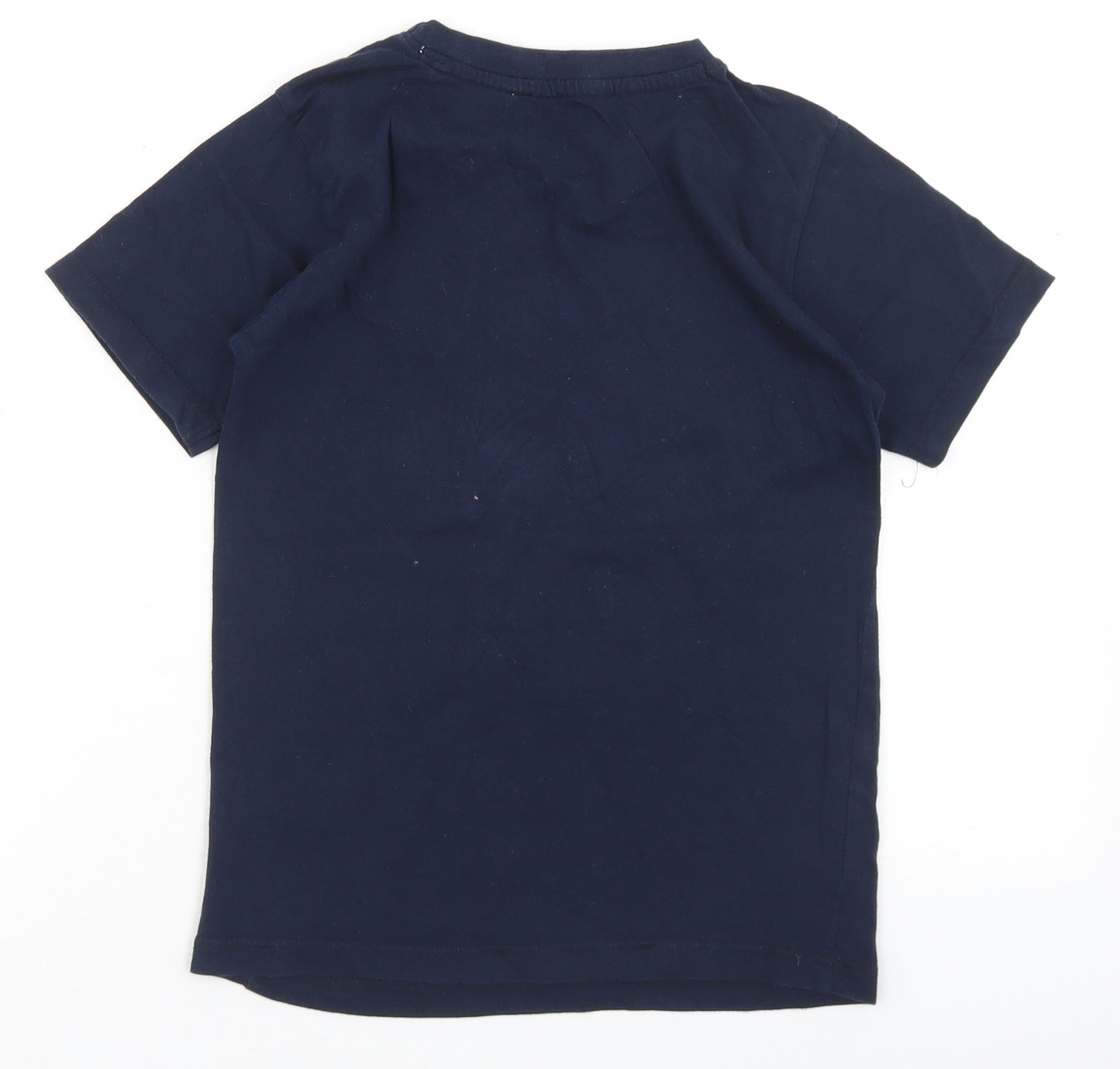 SoulCal&Co Boys Blue  Cotton Basic T-Shirt Size 9-10 Years Crew Neck