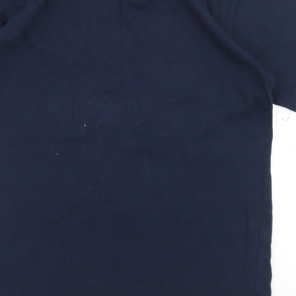 SoulCal&Co Boys Blue  Cotton Basic T-Shirt Size 9-10 Years Crew Neck
