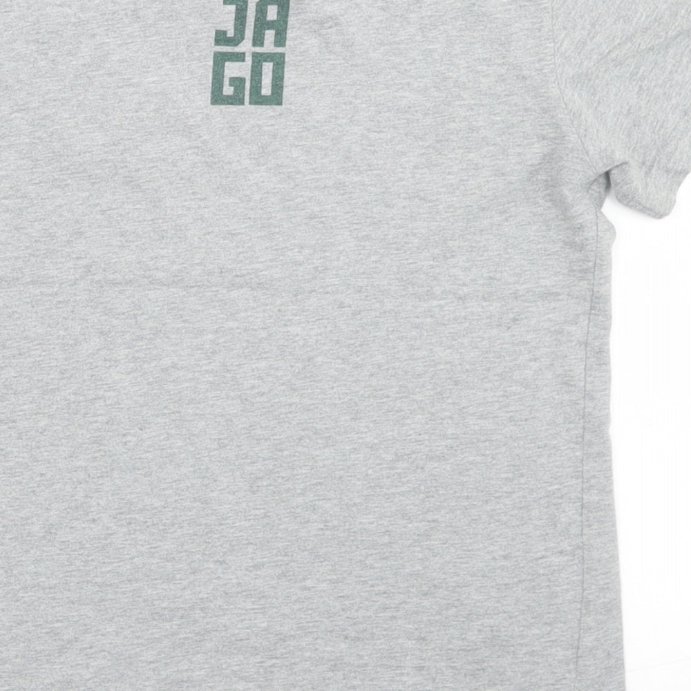NEXT Boys Grey  Cotton Basic T-Shirt Size 7 Years Crew Neck  - Lego Ninjago