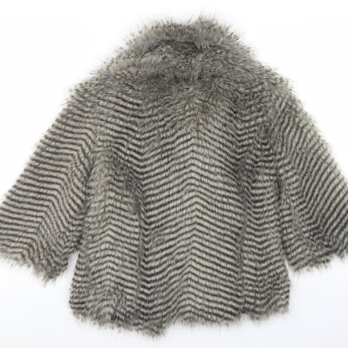Brave Soul Womens Beige Striped  Jacket  Size 8