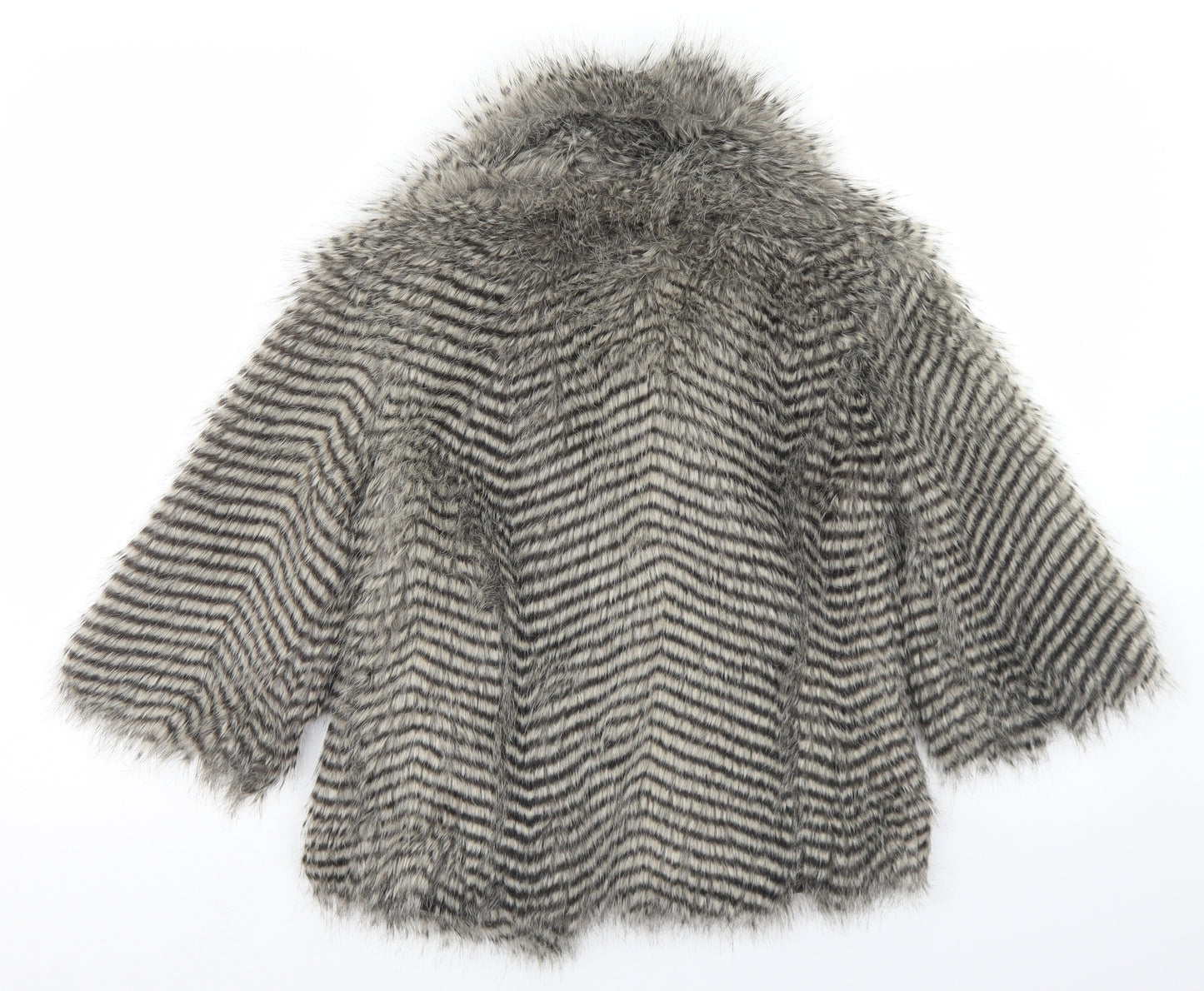 Brave Soul Womens Beige Striped  Jacket  Size 8