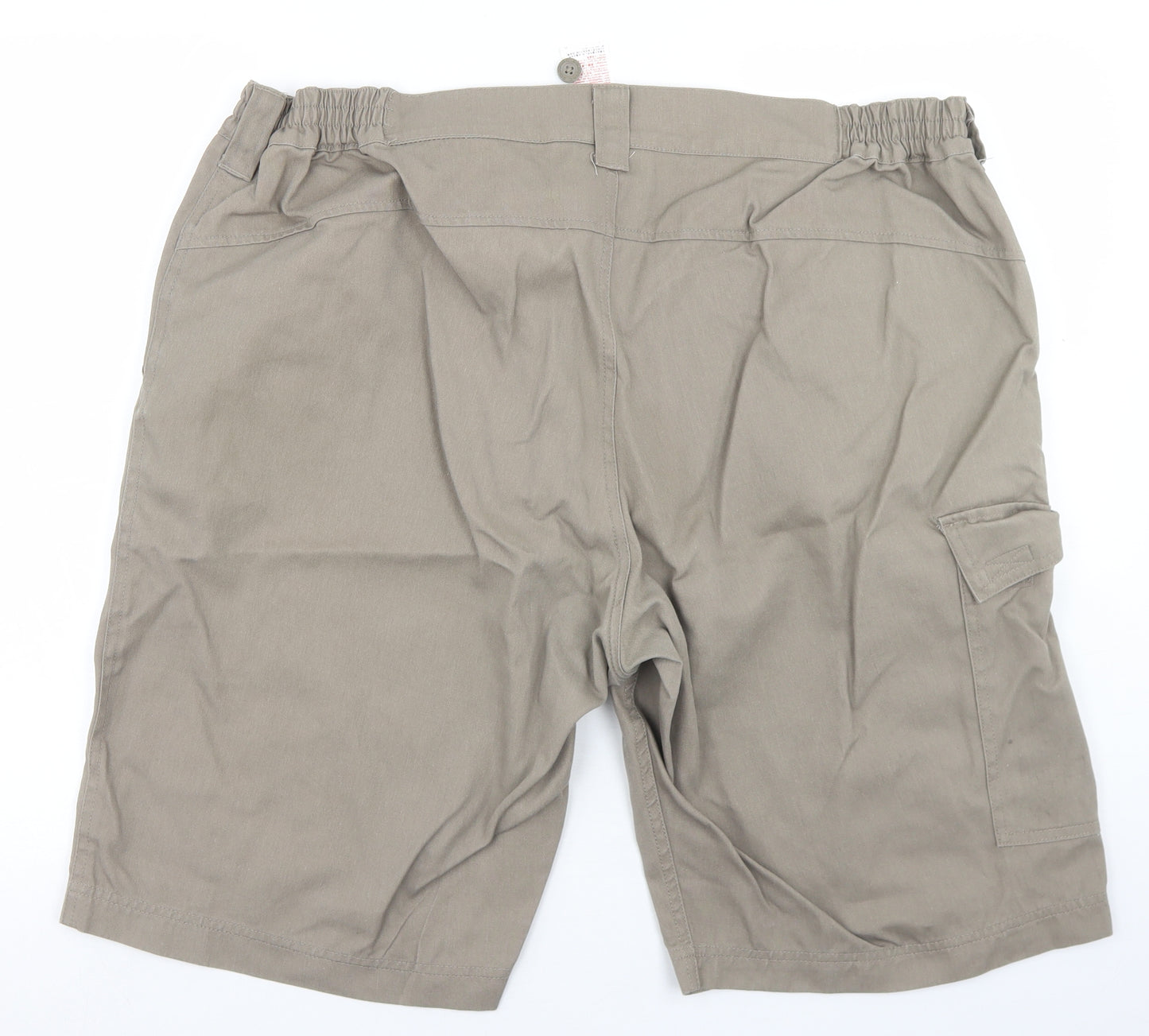 DECATHLON Mens Beige  Cotton Cargo Shorts Size 3XL L9 in Regular Drawstring