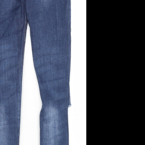 Denim Co Womens Blue  Cotton Skinny Jeans Size 8 L28 in Regular Button