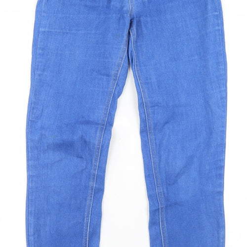 Pieces Womens Blue  Cotton Skinny Jeans Size 26 in L31 in Regular Zip