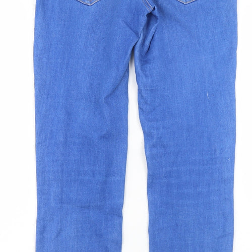 Pieces Womens Blue  Cotton Skinny Jeans Size 26 in L31 in Regular Zip