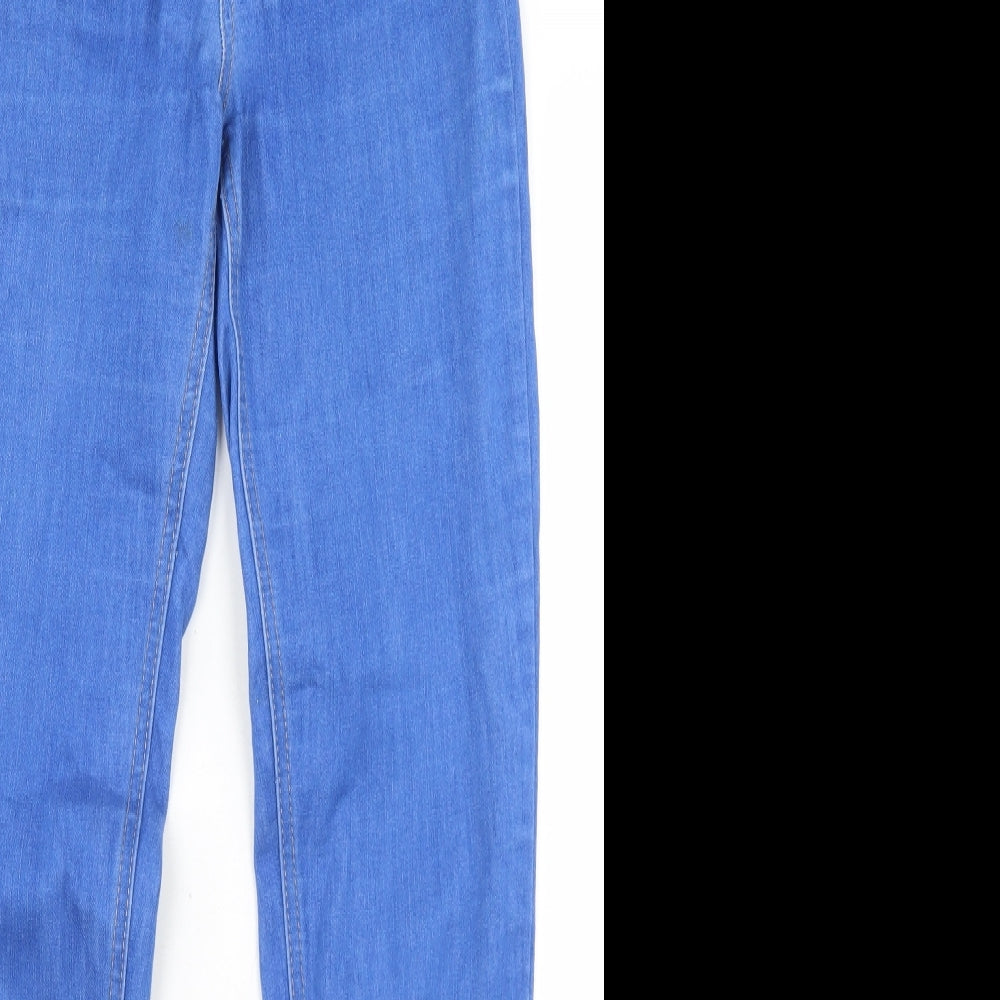 Pieces Womens Blue  Cotton Skinny Jeans Size 26 in L31 in Regular Zip