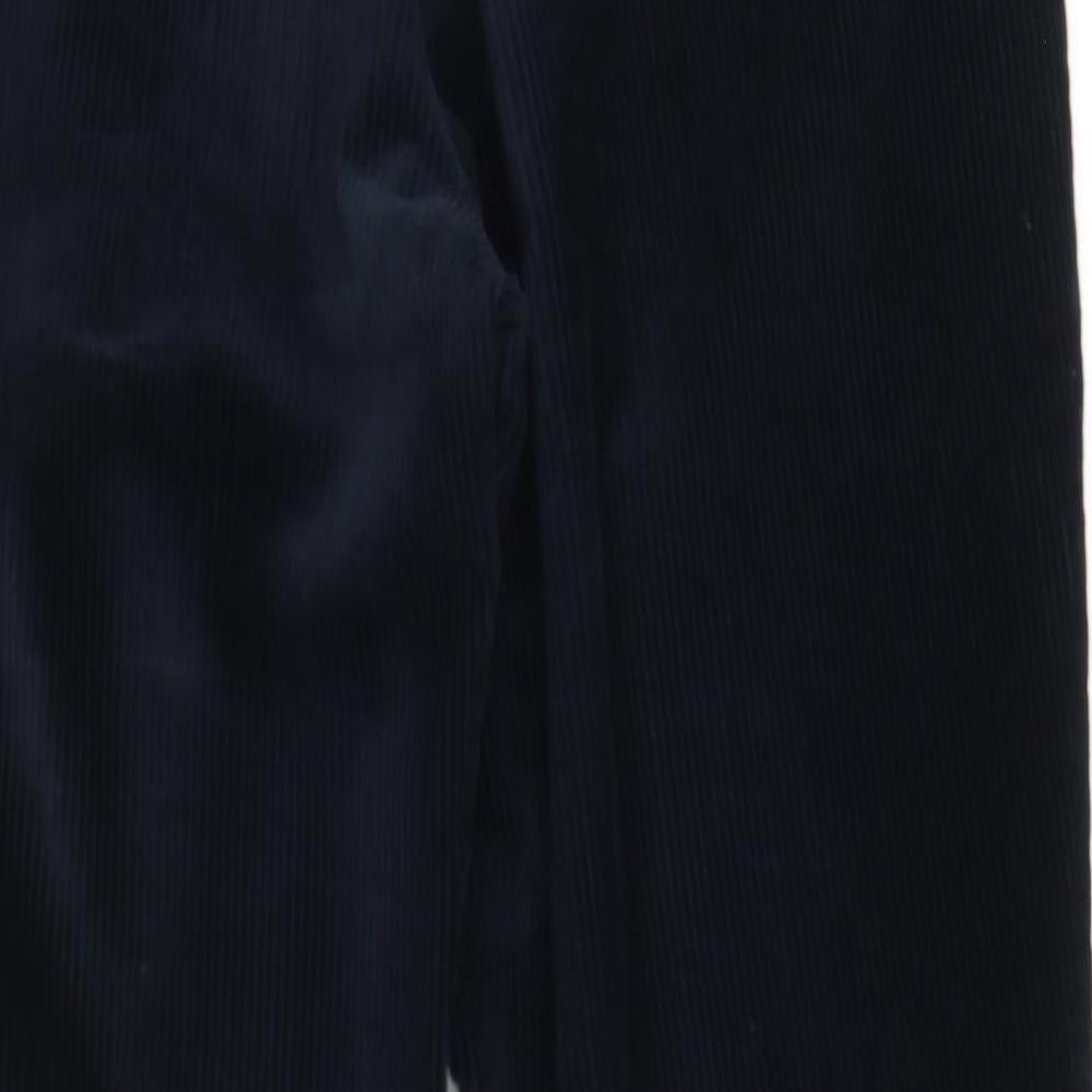 Dunnes Stores Mens Blue  Cotton Chino Trousers Size 38 in L30 in Regular Button