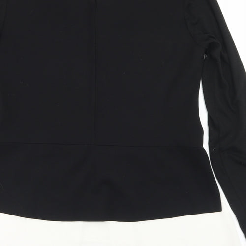 Rinascimento Womens Black  Polyester Basic T-Shirt Size M Round Neck
