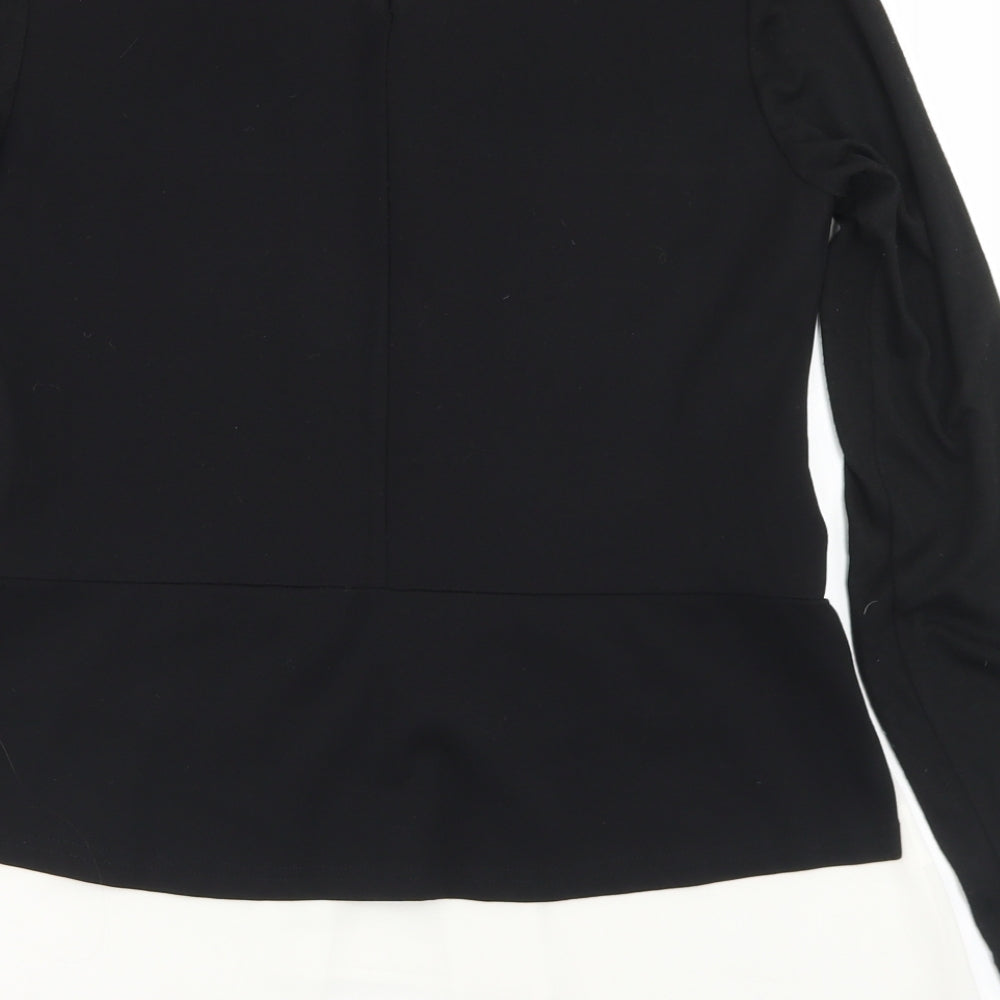 Rinascimento Womens Black  Polyester Basic T-Shirt Size M Round Neck