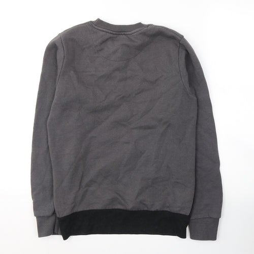 McKenzie Mens Black Striped Polyester Pullover Sweatshirt Size XS