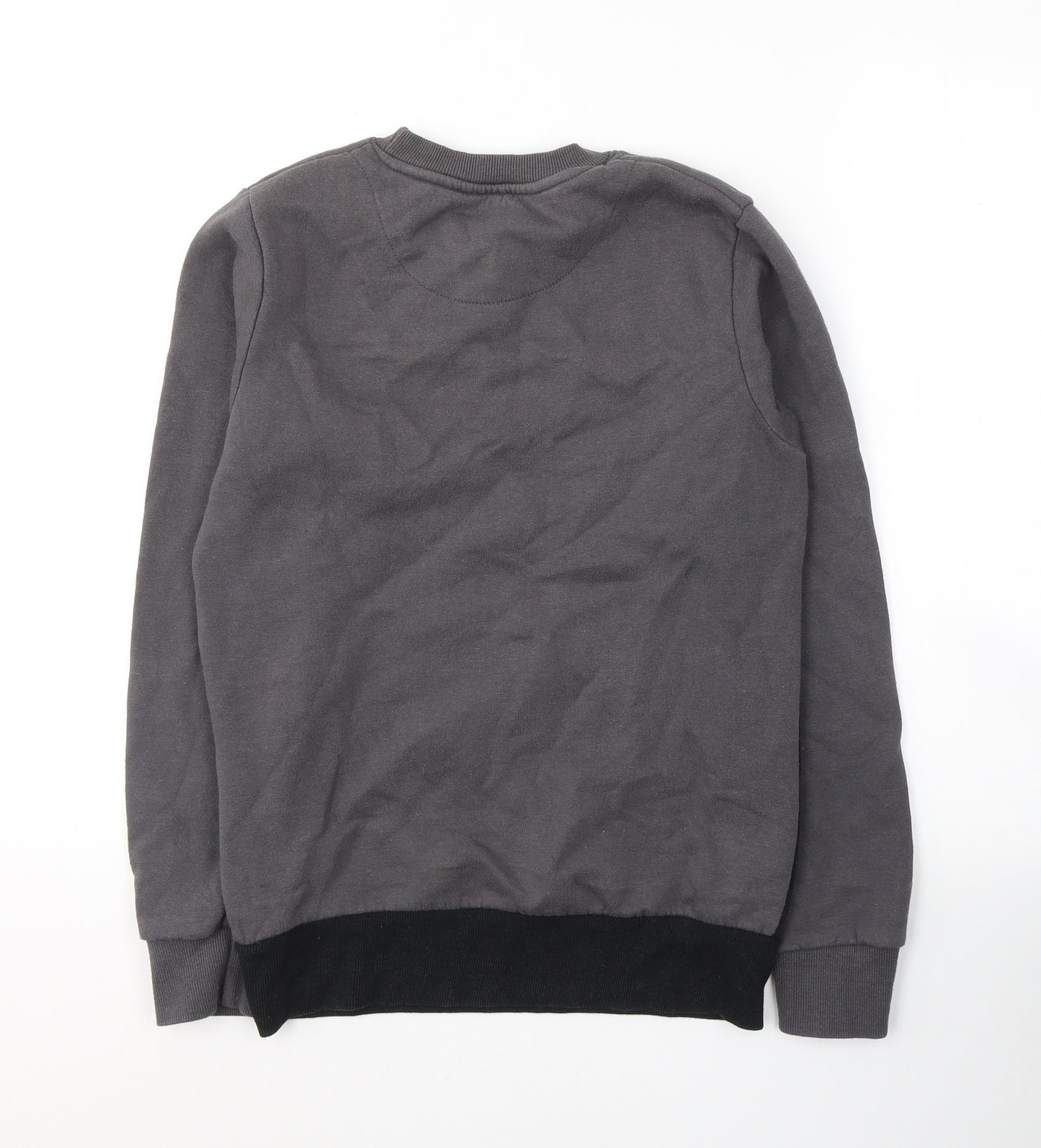 McKenzie Mens Black Striped Polyester Pullover Sweatshirt Size XS