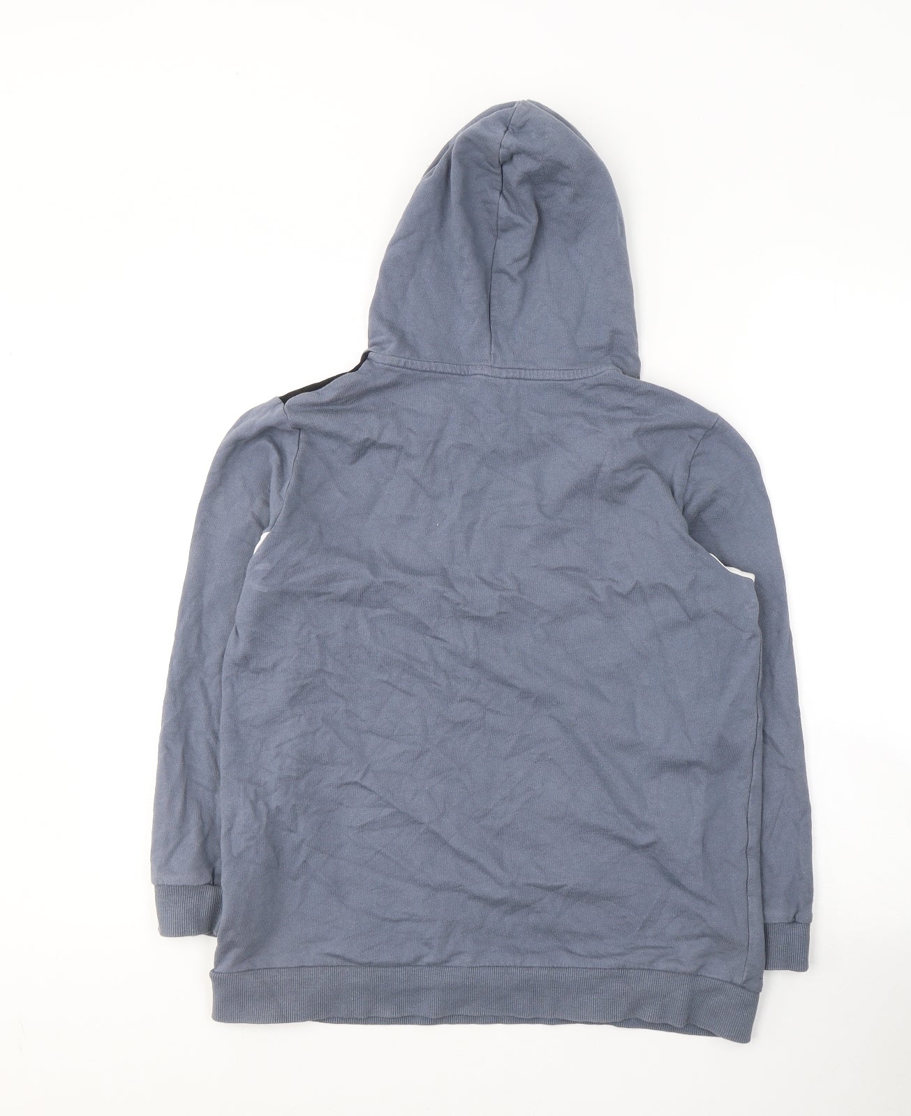 Closure London Boys Blue Colourblock Cotton Pullover Hoodie Size 14-15 Years  Pullover
