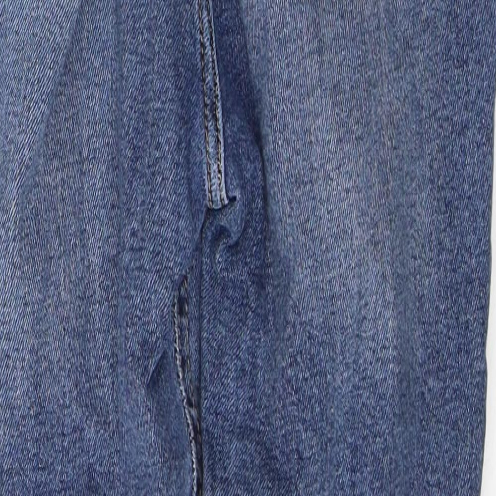 New Look Womens Blue  Cotton Skinny Jeans Size 8 L27 in Regular Button