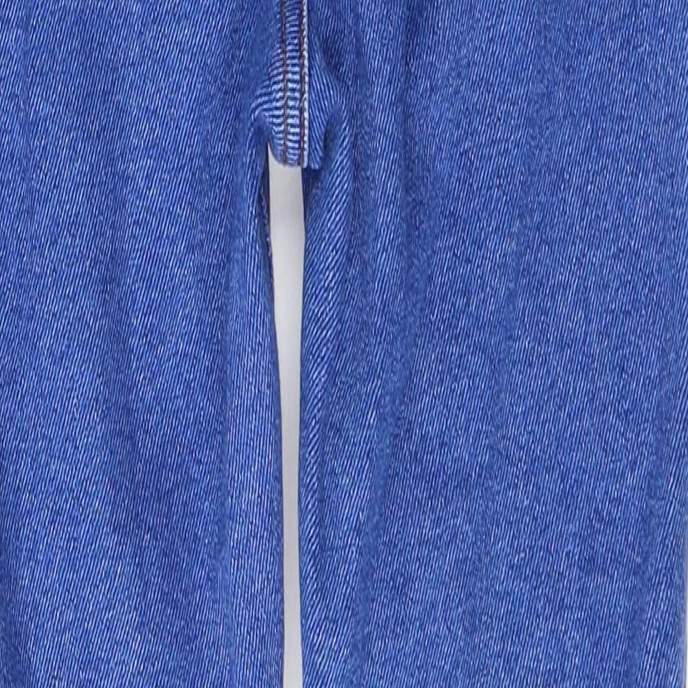 New Look Womens Blue  Cotton Skinny Jeans Size 6 L28 in Regular Button