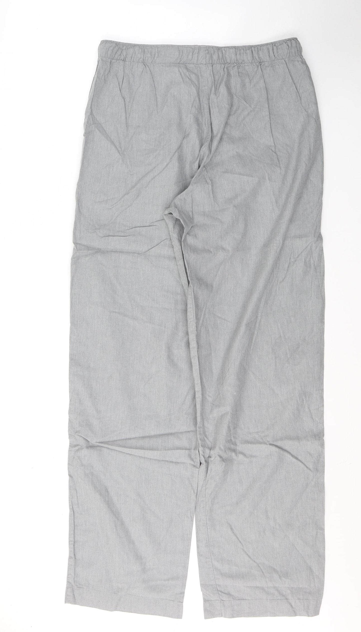 Gap Womens Grey  Cotton Trousers  Size M L33 in Regular