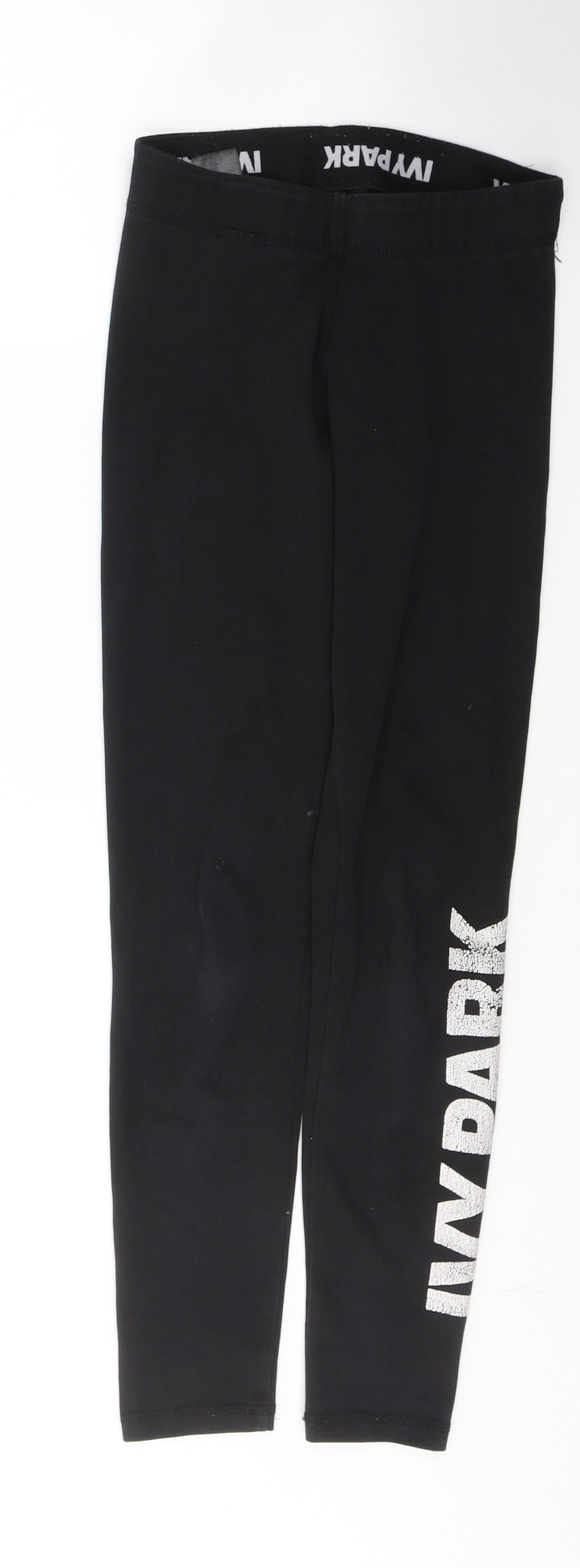IVY PARK Womens Black  Cotton Pedal Pusher Leggings Size XS L27 in