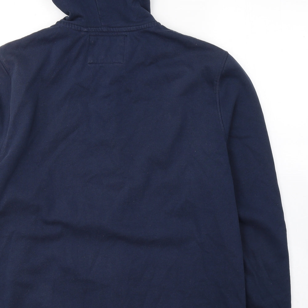 Red Herring Womens Blue  Cotton Full Zip Hoodie Size L  Zip