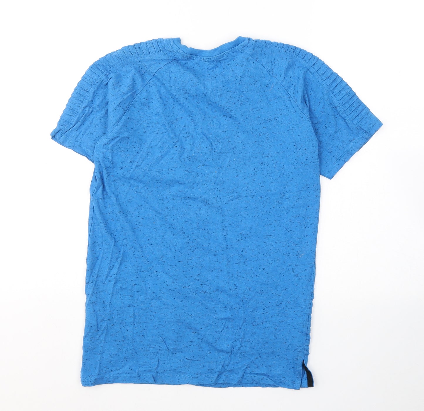 Pep&Co Boys Blue  Cotton Basic T-Shirt Size 12-13 Years Round Neck Pullover