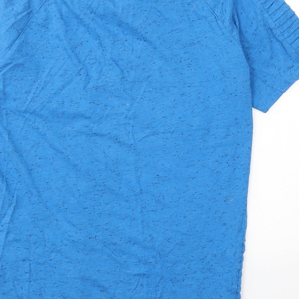 Pep&Co Boys Blue  Cotton Basic T-Shirt Size 12-13 Years Round Neck Pullover