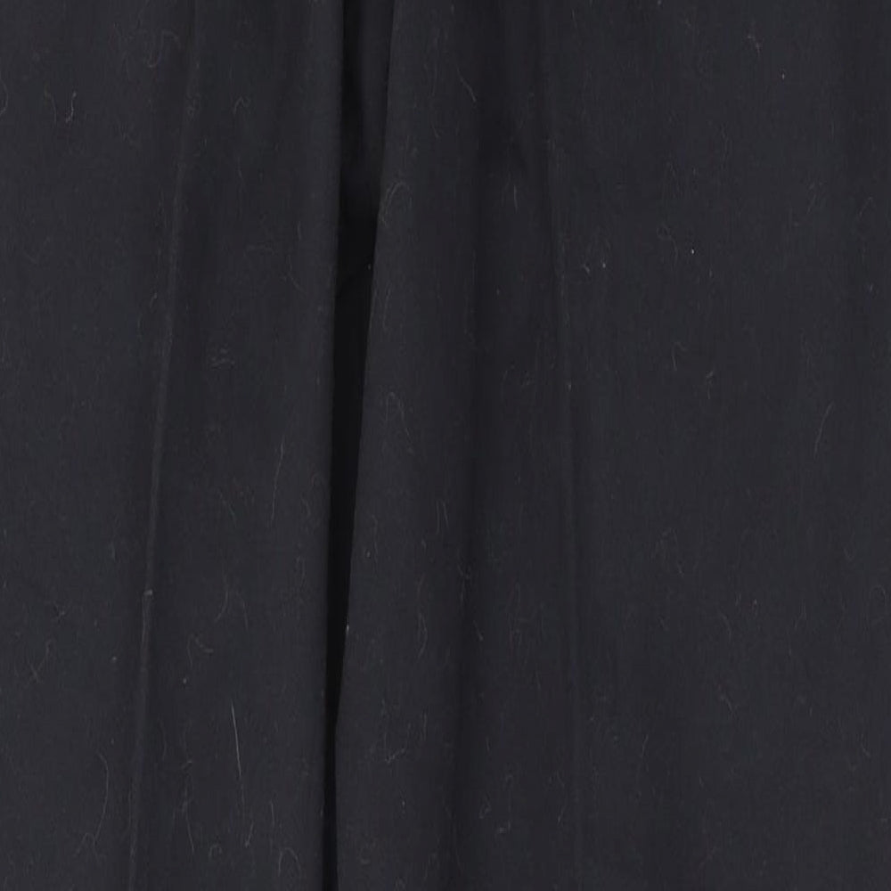 Dunnes Stores Mens Black  Cotton Trousers  Size 32 L31 in Regular Button