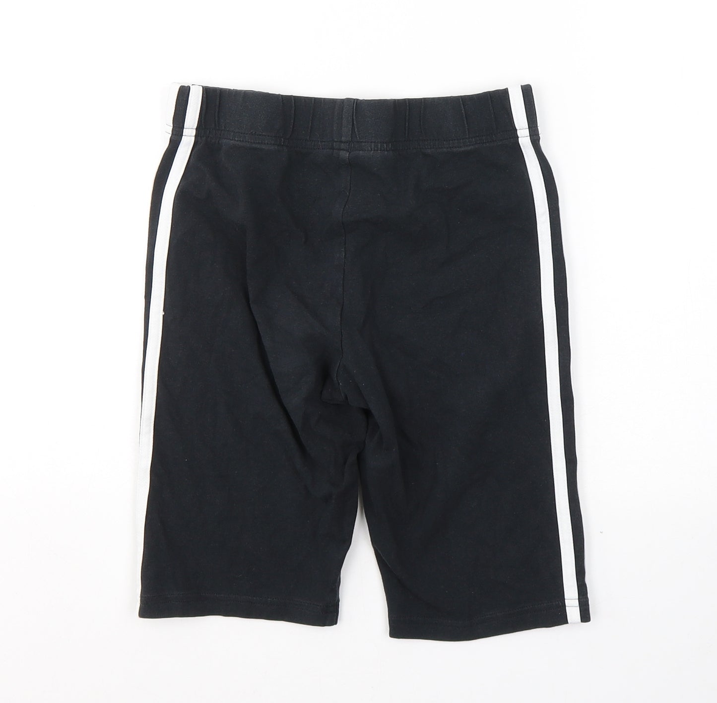 adidas Girls Black  Cotton Biker Shorts Size 13-14 Years L9 in Regular