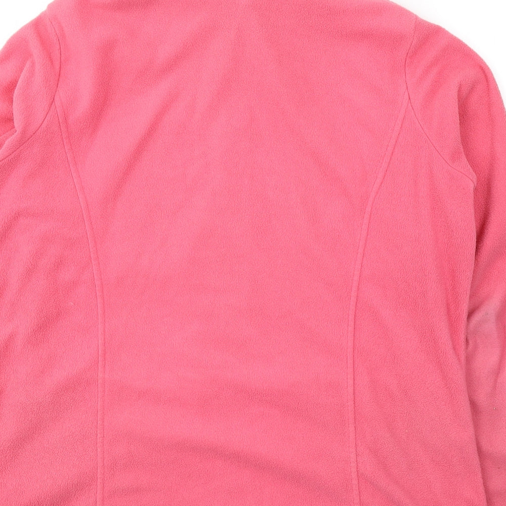Marks and Spencer Womens Pink  Polyester Full Zip Sweatshirt Size 16  Zip